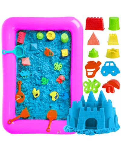 PP-[P] 5枚セット Игрален комплект Kruzzel - Пясъчник с аксесоари и пясък за игра