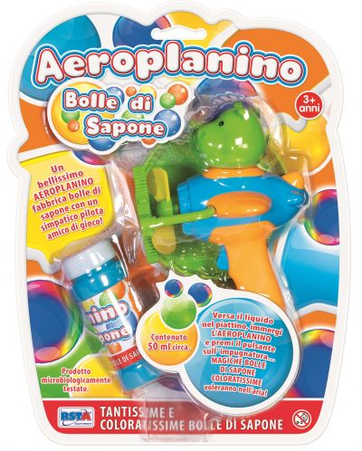 Игрален комплект RS Toys - Машина за балончета, самолетче, асортимент