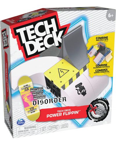 Игрален комплект Tech Deck Tech Deck - Скейт рампа и фингърборд, High voltage - 5