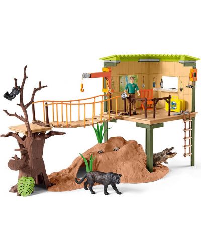 Игрален комплект Schleich Wild Life - Приключенска рейнджърска станция - 3