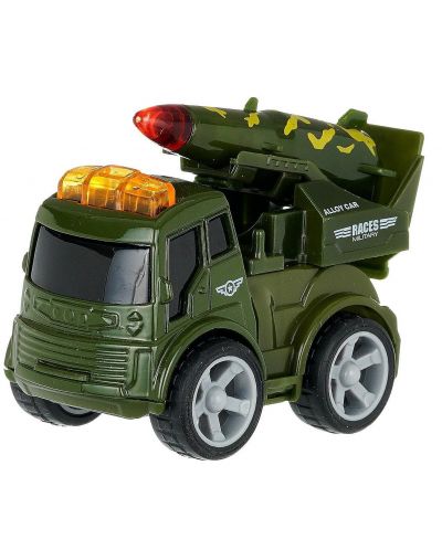 Игрален комплект GT - Инерционни военни камиони, 4 броя - 5
