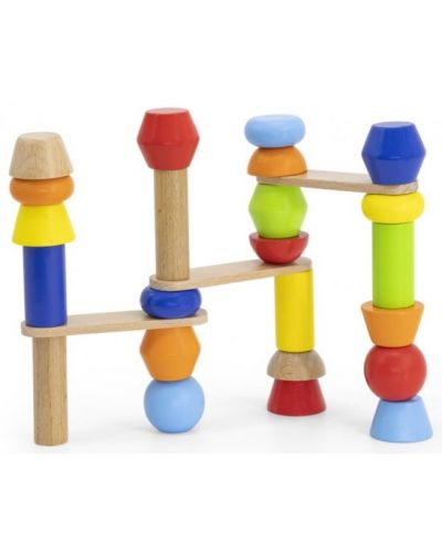Игрален комплект Viga - Дървени фигури за балансиране - 4