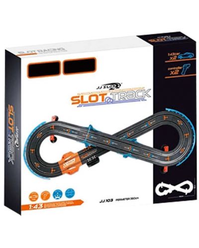 Игрален комплект Ocie - JJ Slot, Състезателна писта с 2 коли и 2 контролера - 2