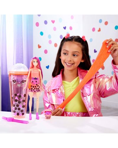 Игрален комплект Barbie Pop Reveal - Bubble tea, Mango Mochi, с 8 изненади - 6
