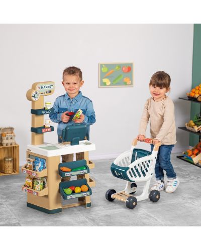 Игрален комплект Smoby - Супермаркет с количка за пазаруване - 2