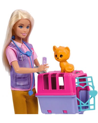 Игрален комплект Barbie - Барби ветеринар, с аксесоари - 6