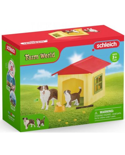 Игрален комплект Schleich Farm World - Жълта кучешка колибка - 2