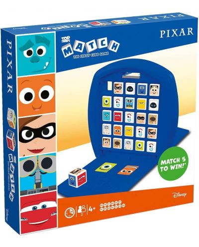 Игра с карти и кубчета Top Trumps Match - Pixar - 1