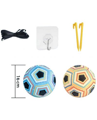 Игрален комплект Felyx Toys - Футболна врата с 2 лепящи се топки - 3