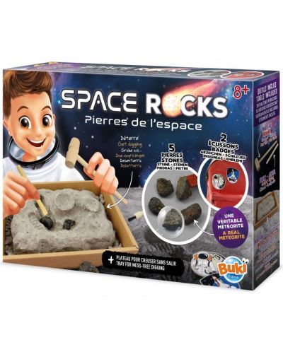 Игрален комплект Buki  France - Изкопай сам космическите скали - 1