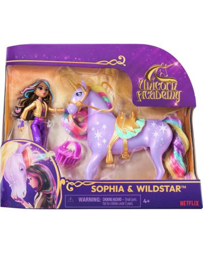 Игрален комплект Spin Master Unicorn Academy - Sophia & Wildstar - 1