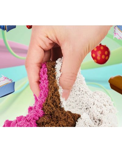 Игрален комплект с кинетичен пясък Kinetic Sand - С аромат, сладолед - 5