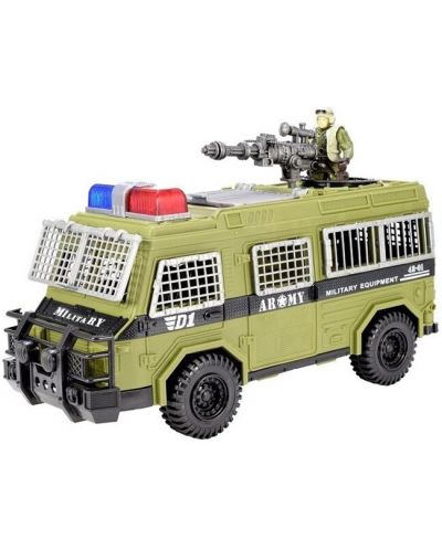 Игрален комплект Toi Toys - Брониран бус с войник - 2
