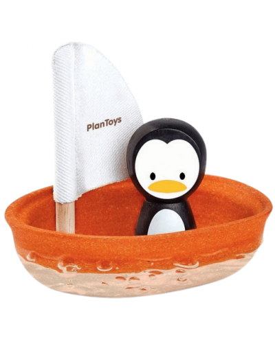 Играчка за баня PlanToys - Пингвин - 1