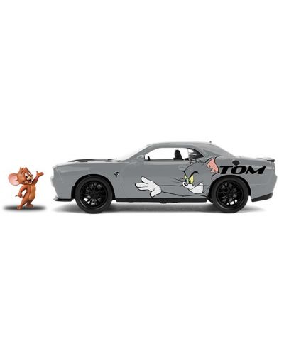 Игрален комплект Jada Toys - Tom and Jerry, Кола 2015 Dodge Challenger, 1:24 - 3