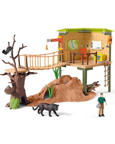 Игрален комплект Schleich Wild Life - Приключенска рейнджърска станция - 2