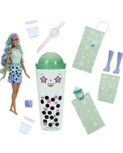 Игрален комплект Barbie Pop Reveal - Green tea, с 8 изненади - 2