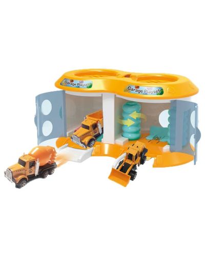 Игрален комплект Felyx Toys - Автомивка за строителни машини - 2