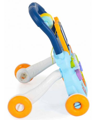 Играчка за прохождане Moni Toys - Elephant, синя - 2