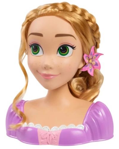 Игрален комплект Just Play Disney Princess - Манекен за прически Рапунцел, с 18 aксесоара - 10