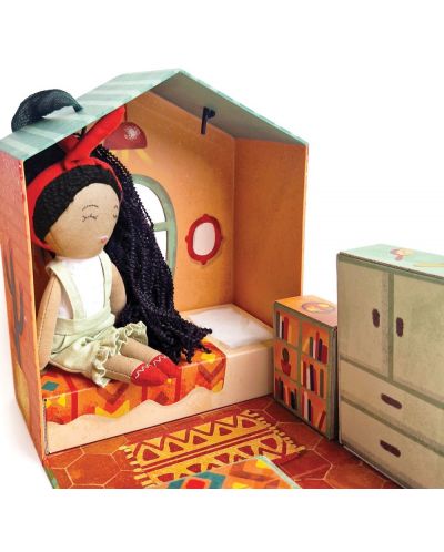 Игрален комплект Svoora - Кукла Мая с преносима къща - 8