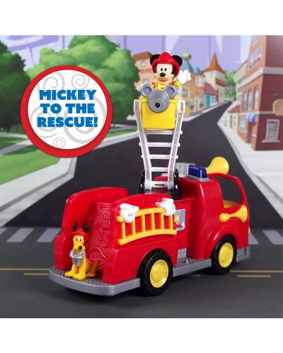 Игрален комплект Just Play Disney Junior - Пожарната кола на Мики Маус, с фигури - 7