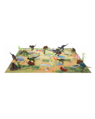 Игрален комплект Kruzzel - Динозаври с постелка - 4