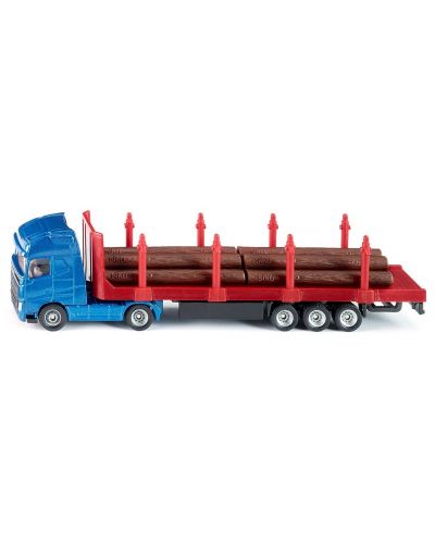 Метална количка Siku Super - Камион за превоз на дървени трупи, 1:87 - 1