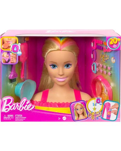 Игрален комплект Barbie Color Reveal - Манекен за прически, с аксесоари - 1