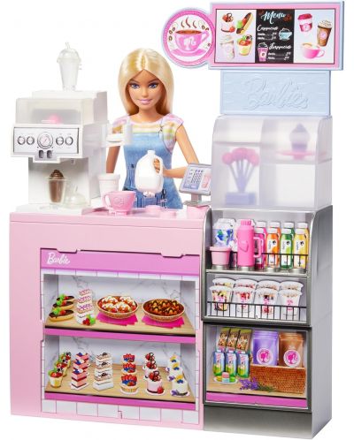 Игрален комплект Barbie You Can Be Anything - Магазин за кафе - 2