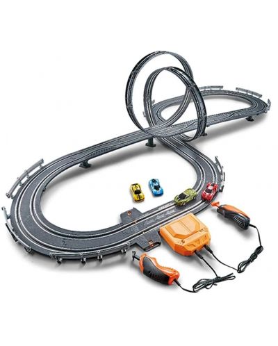 Игрален комплект Ocie - Track Master, Писта с 4 коли и 2 контролера - 2