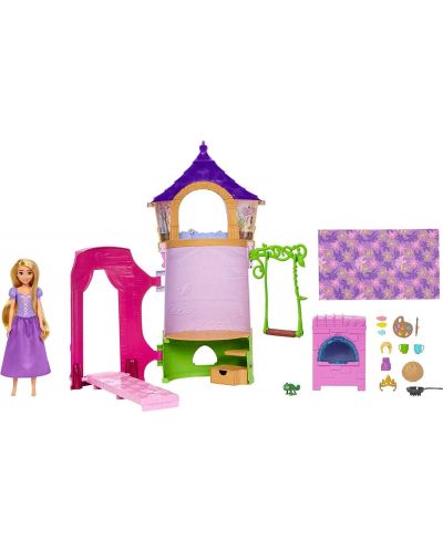 Игрален комплект Disney Princess - Кукла Рапунцел с кула - 2