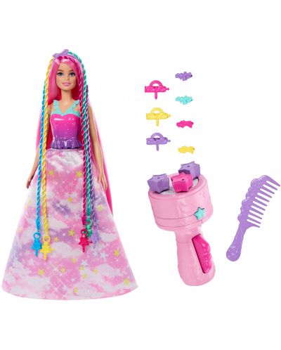 Игрален комплект Barbie Dreamtopia - Кукла с машинка за плитки - 1