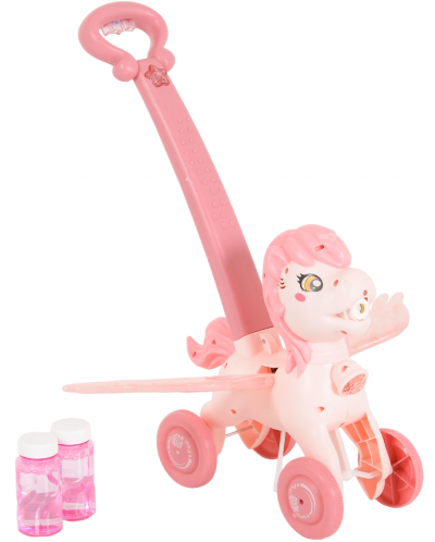 Играчка за сапунени балони Moni Toys - Пони, Pink Wings - 1
