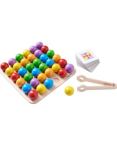Игра за подреждане фрьобел Haba - Цветни топки Hed - 1