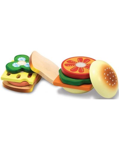 Игрален комплект Melissa & Doug - Дървени сандвичи - 2