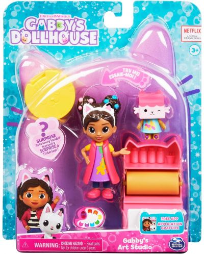 Игрален комплект Gabby's Dollhouse - Арт студиото на Габи - 1