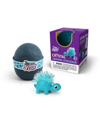 Игрален комплект Science Can - Динозавърско яйце с кристали, асортимент - 8