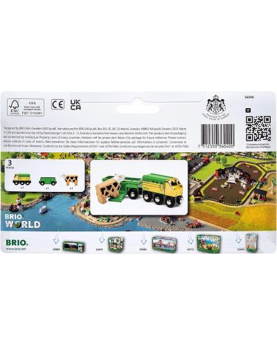Игрален комплект Brio World - Селскостопанско влакче, специално издание - 5
