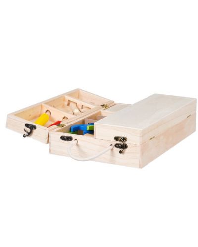 Игрален комплект Wooden - Кутия с инструменти, голяма - 2