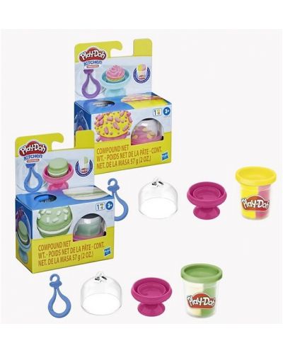 Игрален комплект Play-Doh Kitchen Creations - Кексчета и макарони, асортимент - 3