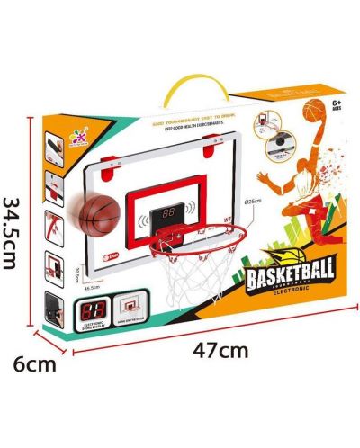 Игрален комплект Raya Toys - Баскетболно табло с кош - 4