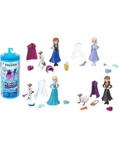 Игрален комплект Disney Princess -  Кукла с изненади, Frozen Snow, асортимент - 3
