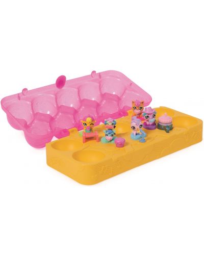 Игрален комплект Hatchimals Alive! - Кутия с яйца и фигурки, жълто/розово - 4