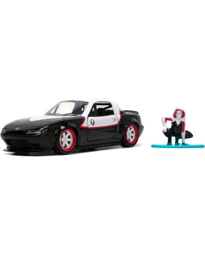 Игрален комплект Jada Toys - Ghost Spider с 1990 Mazda Miata, 1:32 - 4