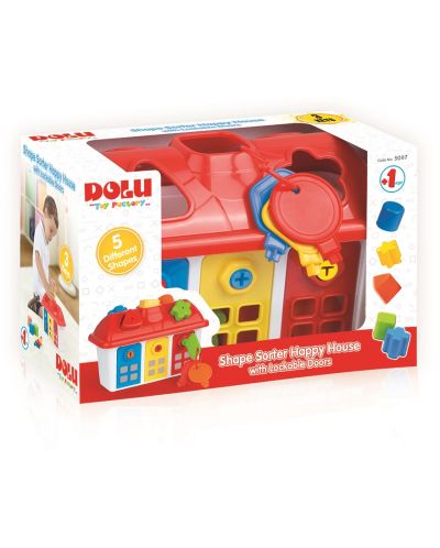 Играчка за сортиране Dolu - Весела къща - 4