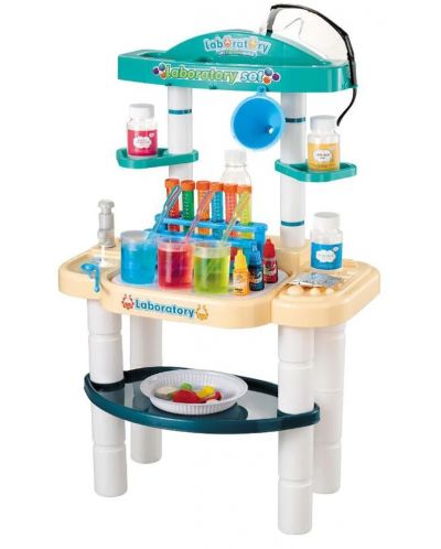 Игрален комплект Felyx Toys - Научна лаборатория с течаща вода, 46 части - 2