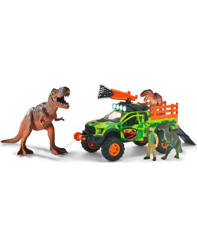 Игрален комплект Dickie Toys - Джип за лов на динозаври - 1