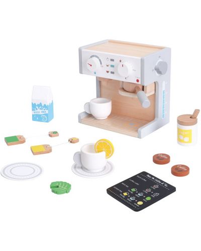 Игрален комплект Lelin - Кафе машина, с чашки за кафе и чай - 1