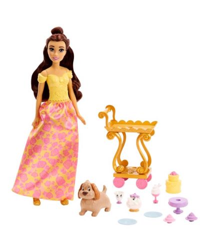 Игрален комплект Disney Princess - Кукла Белл, Време за чай - 2